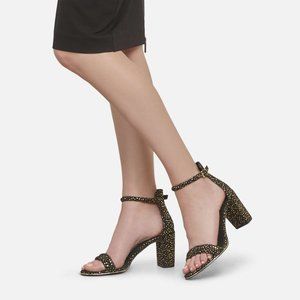 LEX SUEDE ANKLE STRAP SANDAL HEEL